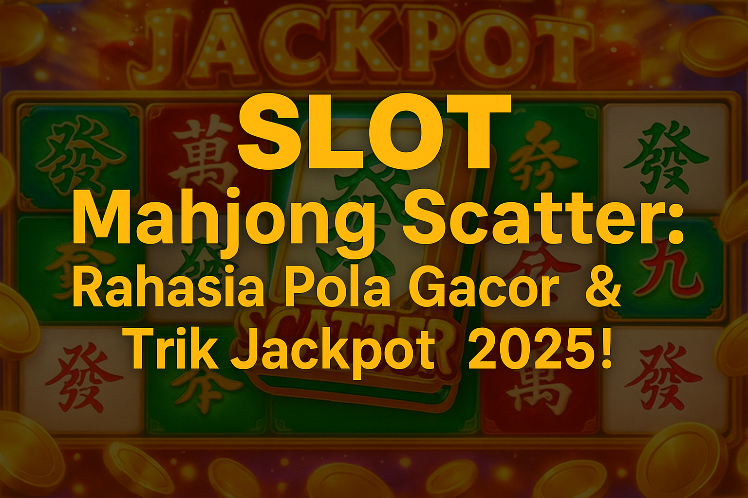 SLOT Mahjong Scatter: Rahasia Pola Gacor & Trik Jackpot 2025!